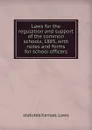 Laws for the regulation and support of the common schools, 1885, with notes and forms for school officers - statutes Kansas. Laws