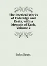 The Poetical Works of Coleridge and Keats, with a Memoir of Each, Volume 2 - Keats John