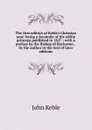 The first edition of Keble.s Christian year: being a facsimile of the editio princeps published in 1827 ; with a preface by the Bishop of Rochester, . by the author in the text of later editions - John Keble