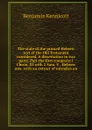 The state of the printed Hebrew text of the Old Testament considered. A dissertation in two parts. Part the first compares I Chron. XI with 2 Sam. V . Hebrew mss. with an extract of mistakes an - Benjamin Kennicott