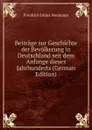 Beitrage zur Geschichte der Bevolkerung in Deutschland seit dem Anfange dieses Jahrhunderts (German Edition) - Friedrich Julius Neumann