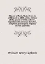 History of Paris, Maine from its settlement to 1880, with a history of the grants of 1736 and 1771, together with personal sketches, a copious genealogical register, and an appendix - William Berry Lapham