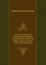 University Lectures: Delivered by Members of the Faculty in the Free Public Lecture Course, 1913-1914, Volume 4 - Marion Dexter Learned