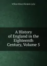 A History of England in the Eighteenth Century, Volume 5 - William Edward Hartpole Lecky