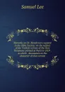 Remarks on Dr. Henderson.s appeal to the Bible Society: on the subject of the Turkish version of the New Testament printed at Paris in 1819 : to which . documents on the character of that version - Samuel Lee