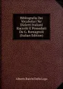 Bibliografia Dei Vocabolari Ne. Dialetti Italiani Raccolti E Posseduti Da G. Romagnoli (Italian Edition) - Alberto Bacchi della Lega