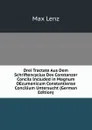 Drei Tractate Aus Dem Schriftencyclus Des Constanzer Concils Included in Magnum OEcumenicum Constantiense Concilium Untersucht (German Edition) - Max Lenz