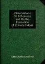 Observations On Lithotomy, and On the Formation of Urinary Calculi - John Charles Litchfield