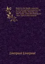 Report to the Health committee on the borough of Liverpool on the sewage, paving, cleansing, and other works, under the Sanitary act , from 1856 to 1862 inclusive - Liverpool Liverpool