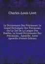 Le Dictionnaire Des Precieuses: Le Grand Dictionaire Des Precieuses, Ou La Clef De La Langue Des Rueiles. Le Grand Dictionnaire Des Precieuses, . Apostille. Autre Apostille (French Edition) - Charles-Louis Livet