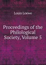 Proceedings of the Philological Society, Volume 5 - Louis Loewe