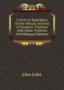 Letters to Radulphus On the Mosaic Account of Creation: Together with Other Treatises (Multilingual Edition) - John Colet