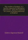 The wonders of geology: or a familiar exposition of geological phenomena : being the substance of a course of lectures delivered at Brighton - Gideon Algernon Mantell