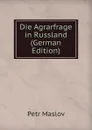 Die Agrarfrage in Russland (German Edition) - Petr Maslov