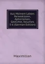 Aus Meinem Leben: Reiseskizzen, Aphorismen, Gedichte, Volumes 5-6 (German Edition) - Maximilian
