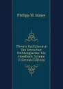 Theorie Und Literatur Der Deutschen Dichtungsarten: Ein Handbuch, Volume 2 (German Edition) - Philipp M. Mayer