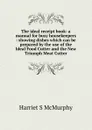 The ideal receipt book: a manual for busy housekeepers : showing dishes which can be prepared by the use of the Ideal Food Cutter and the New Triumph Meat Cutter - Harriet S McMurphy