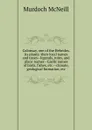 Colonsay, one of the Hebrides, its plants: their local names and usses--legends, ruins, and place-names--Gaelic names of birds, fishes, etc.--climate, geological formation, etc - Murdoch McNeill