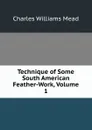 Technique of Some South American Feather-Work, Volume 1 - Charles Williams Mead