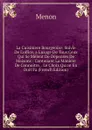 La Cuisiniere Bourgeoise: Suivie De L.office, a L.usage De Tous Ceux Qui Se Melent De Depenses De Maisons : Contenant La Maniere De Connoitre, . Le Choix Qu.on En Doit Fa (French Edition) - Menon