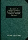 Geografia Y Estadistica De La Republica Mexicana: Zacatecas (Spanish Edition) - Alfonso Luis Velasco