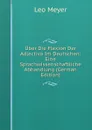 Uber Die Flexion Der Adjectiva Im Deutschen: Eine Sprachwissenschaftliche Abhandlung (German Edition) - Leo Meyer
