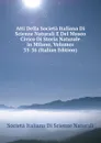 Atti Della Societa Italiana Di Scienze Naturali E Del Museo Civico Di Storia Naturale in Milano, Volumes 35-36 (Italian Edition) - Società italiana di scienze naturali