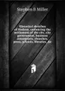 Historical sketches of Hudson, embracing the settlement of the city, city government, business enterprises, churches, press, schools, libraries, .c - Stephen B Miller