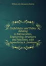 Useful Rules and Tables Relating to Mensuration, Engineering, Structures and Machines. with Appendix by A. Jamieson - William John Macquorn Rankine