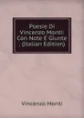 Poesie Di Vincenzo Monti: Con Note E Giunte . (Italian Edition) - Vincenzo Monti