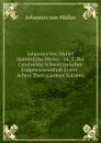 Johannes Von Muller Sammtliche Werke: -26. T. Der Geschichte Schweitzerischer Eidgenossenschaft Erster-Achter Theil (German Edition) - Johannes von Müller