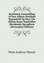 Kortfattet Fremstilling Af Den AEldste Nordiske Runeskrift Og Den I De AEldste Rune-Indskrifter Herskende Sprogform (Norwegian Edition) - Peter Andreas Munch