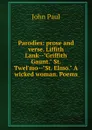 Parodies: prose and verse. Liffith Lank--