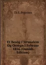 Et Besog I Jerusalem Og Omegn I Februar 1856 (Danish Edition) - Th E. Petersen