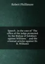 Speech . in the case of 
