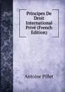 Principes De Droit International Prive (French Edition) - Antoine Pillet