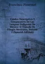 Cuadro Descriptivo Y Comparativo De Las Lenguas Indigenas De Mexico: O Tratado De Filogia Mexicana, Volume 2 (Spanish Edition) - Francisco Pimentel
