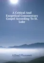 A Critical And Exegetical Commentary Gospel According To St. Luke - Alfred Plummer