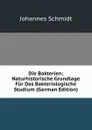 Die Bakterien; Naturhistorische Grundlage Fur Das Bakteriologische Studium (German Edition) - Johannes Schmidt