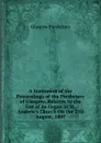 A Statement of the Proceedings of the Presbytery of Glasgow, Relative to the Use of an Organ in St. Andrew.s Church On the 23D August, 1807 - Glasgow Presbytery