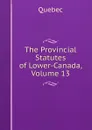 The Provincial Statutes of Lower-Canada, Volume 13 - Québec
