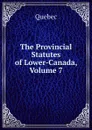 The Provincial Statutes of Lower-Canada, Volume 7 - Québec