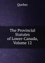 The Provincial Statutes of Lower-Canada, Volume 12 - Québec