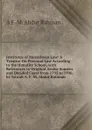 Institutes of Mussalman Law: A Treatise On Personal Law According to the Hanafite School, with References to Original Arabic Sources and Decided Cases from 1795 to 1906. by Nawab A. F. M. Abdur Rahman - A F. M. Abdur Rahman
