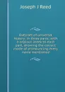 Outlines of universal history: in three parts; with a copious index to each part, showing the correct mode of pronouncing every name mentioned - Joseph J. Reed