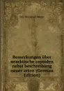 Bemerkungen uber nearktische capsiden nebst beschreibung neuer arten (German Edition) - Odo Morannal Reuter