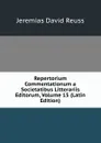 Repertorium Commentationum a Societatibus Litterariis Editorum, Volume 15 (Latin Edition) - Jeremias David Reuss