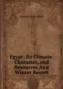 Egypt: Its Climate, Character, and Resources As a Winter Resort - Alexander Henry Rhind