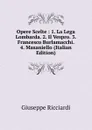 Opere Scelte : 1. La Lega Lombarda. 2. Il Vespro. 3. Francesco Burlamacchi. 4. Masaniello (Italian Edition) - Giuseppe Ricciardi
