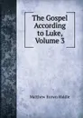 The Gospel According to Luke, Volume 3 - Matthew Brown Riddle